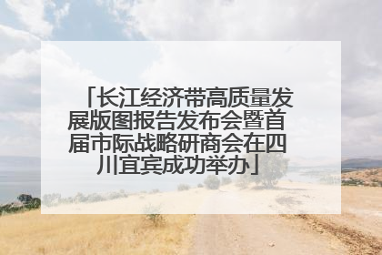 长江经济带高质量发展版图报告发布会暨首届市际战略研商会在四川宜宾成功举办