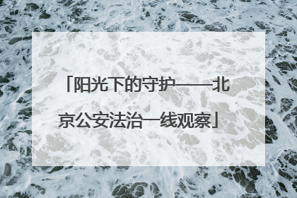 阳光下的守护——北京公安法治一线观察