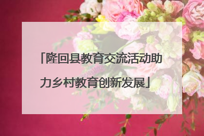 隆回县教育交流活动助力乡村教育创新发展