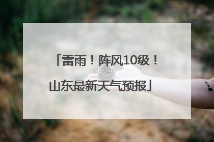 雷雨！阵风10级！山东最新天气预报