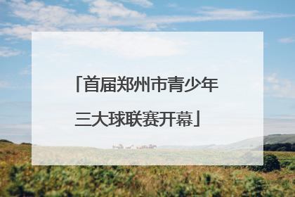 首届郑州市青少年三大球联赛开幕