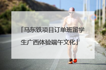 马东铁项目订单班留学生广西体验端午文化