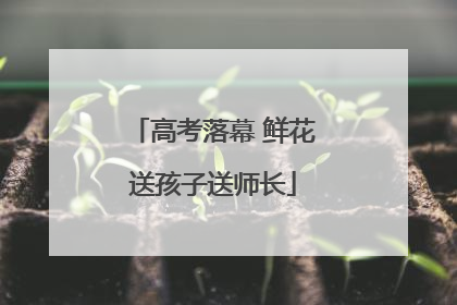 高考落幕 鲜花送孩子送师长