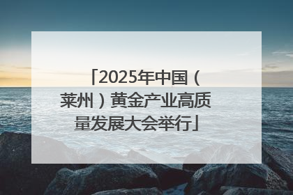 2025年中国（莱州）黄金产业高质量发展大会举行