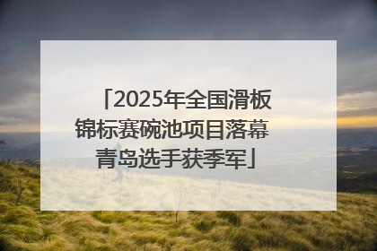 2025年全国滑板锦标赛碗池项目落幕 青岛选手获季军