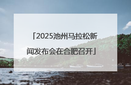 2025池州马拉松新闻发布会在合肥召开