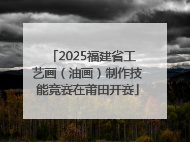 2025福建省工艺画（油画）制作技能竞赛在莆田开赛