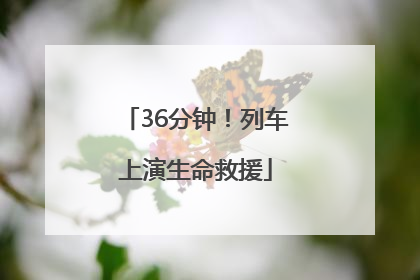 36分钟！列车上演生命救援