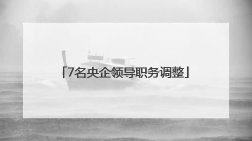 7名央企领导职务调整
